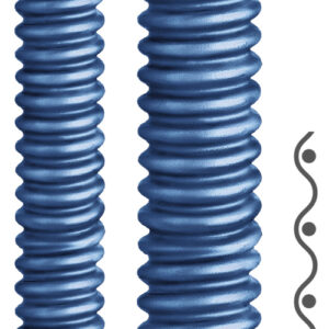 2040.701.029 / 12040701029 Flexa AIRflex-KUW-PU-AS 29.0 x 36.0 mm blue PU sheathed, spiral steel wire reinforced liquidtight plastic conduit