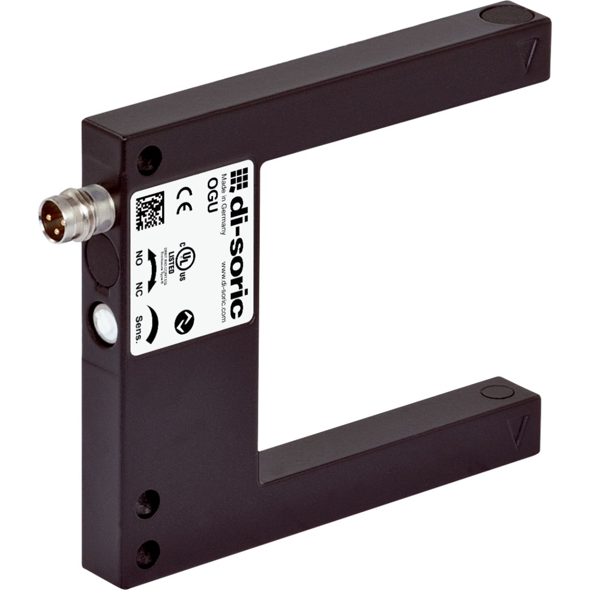 OGU-051-G3-T3.jpg OGU-051-G3-T3 di-soric 50 mm standard U-shaped visible red light fork barrier, Push-pull 100 mA NO/NC, IO-Link