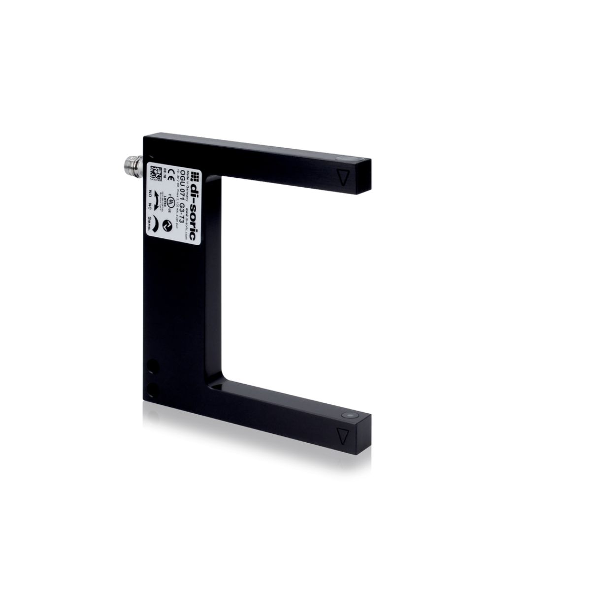 OGU-071-G3-T3.jpg OGU-071-G3-T3 di-soric 70 mm standard U-shaped visible red light fork barrier, Push-pull 100 mA NO/NC, IO-Link