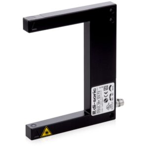 OGUL-081-G3-T3 di-soric 80 mm U-shaped visible red light laser fork barrier, Push-pull 100 mA NO/NC, IO-Link