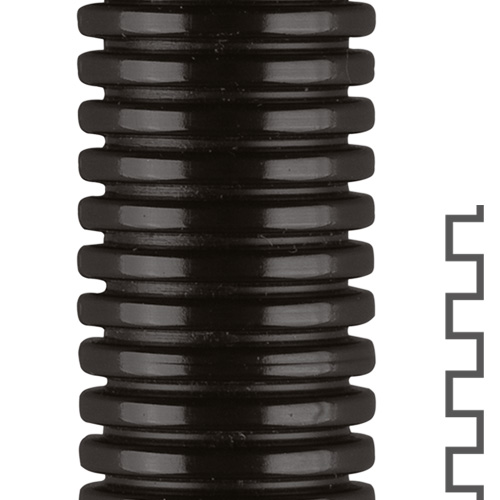 ROHRflex_MultiPA12-2.jpg 0207.202.056 / 10207202056 FLEXA ROHRflex Multi PA12 56.3 x 67.2 mm black corrugated PA12 cable buncher conduit, 10 m roll
