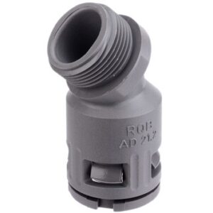5100.054.063 / 15100054063 RQB45-M M63 x 1.5 mm Metric FLEXAquick® Grey 45 degree elbow connector for 54.5 mm OD conduit