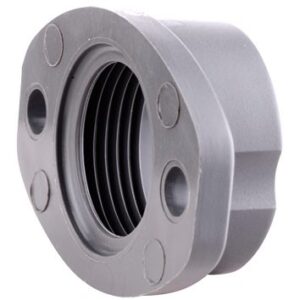 5020.071.250 / 15020071250 Flexa RQF2-M plastic flange prepares any metric M50 x 1.5mm threaded fitting for panel mounting