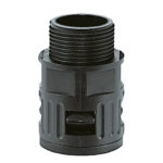 5020.056.201 / 15020056201 RQG-N 1/4'' NPT FLEXAquick® Black straight connector for 10.0 mm OD conduit, IP68 sealing