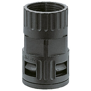 5020.092.208 / 15020092208 RQG2-T Trapezoidal T23.0 x 2.0 mm female thread Black FLEXAquick® backshell connector for 21.2 mm OD conduit, IP68 sealing