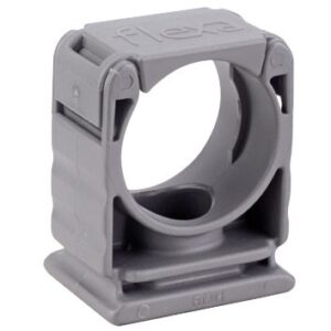 5030.028.013 / 15030028013 RQHG Grey 18.5 mm mounting clip and cap kit for use with 18.5 mm OD corrugated plastic conduits