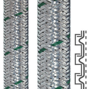 4210.101.012 / 14210101012 Flexa SPR-PVC-EDU-AS 12.0 x 17.0 mm  PVC jacketed flexible metal conduit, with galvanized steel over-braid, EMC shielding