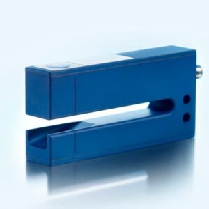 esf-1/CDF/A Microsonic 6 mm x 70 mm high web speed ultrasonic label and splice sensor, dual digital output, IO-link