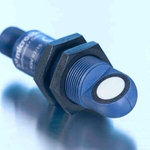 nero-100/WK/CD Microsonic 120 – 1300 mm range Ultrasonic Proximity Sensor, 90° sensing head, 1 x PNP / NO output, M18